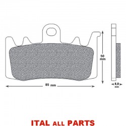 PLAQUETTES DE FREIN AVANT SINTER TTPRO SP DUCATI MONSTER...