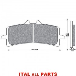 PLAQUETTES DE FREIN AVANT SINTER TTPRO SP1 DUCATI SBK...