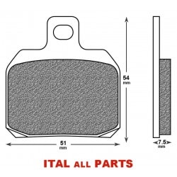 PLAQUETTES ARRIERE SINTER NEWFREN DUCATI M1100 / S4R / HYPERMOT / 1198 / ST2 / ST3 / ST4 etc ....